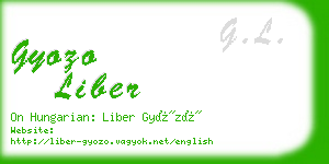 gyozo liber business card